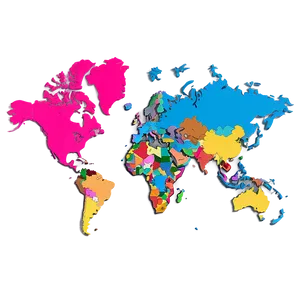 Printable World Map Vector Png Igb57 PNG image