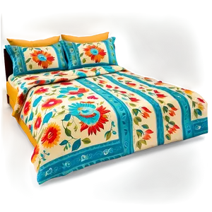 Printed Bed Sheet Png Jvy PNG image