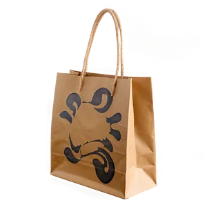 Printed Brown Paper Bag PNG 06282024