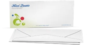 Printed Business Envelope Design PNG
