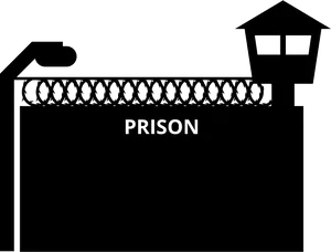 Prison Silhouette Graphic PNG image
