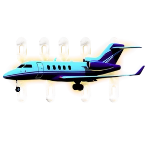 Private Jet At Night Png Fbg PNG image