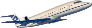 Private Jet In Flight Illustration PNG image