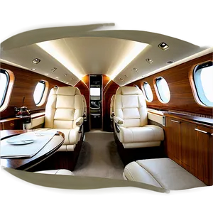 Private Jet Interior PNG 1