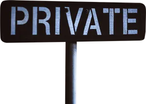 Private Property Sign PNG image