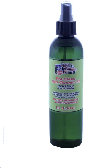 Pro Clean Gun Cleaner Spray Bottle PNG image