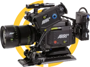 Professional A R R I Cinema Camera Setup PNG