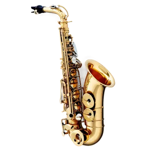 Professional Alto Saxophone Png 06282024 PNG image