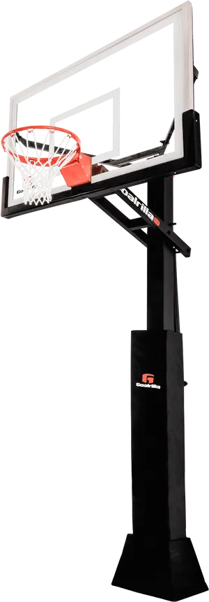 Professional Basketball Hoop Standing PNG image