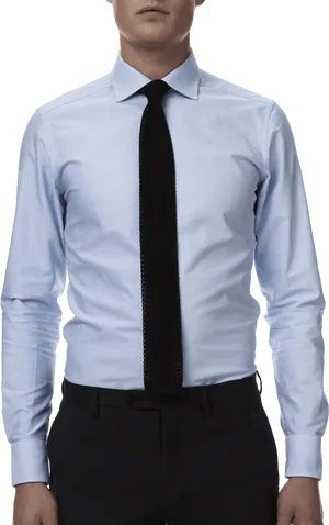 Professional Blue Dress Shirtand Tie PNG image