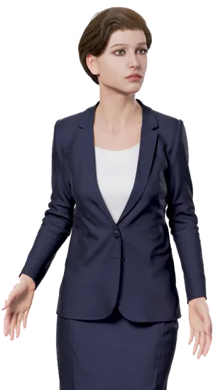 Professional Businesswoman Pose PNG image