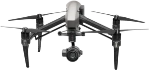 Professional Camera Drone Isolated