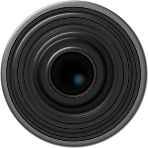 Professional Camera Lens Front View