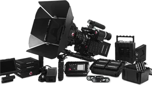 Professional Cinema Camera Setup PNG