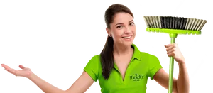 Professional Cleaning Service Representative PNG image