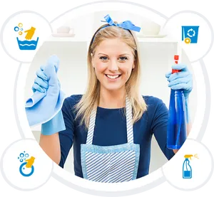 Professional Cleaning Service Smile PNG image