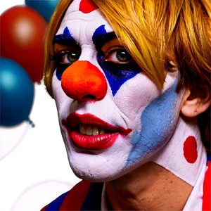 Professional Clown Makeup PNG Tor77