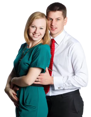 Professional Couple Portrait PNG