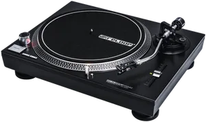 Professional D J Turntable Equipment PNG image