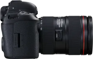 Professional D S L R Camerawith Lens PNG image