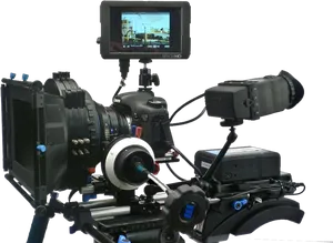 Professional D S L R Video Setup PNG image