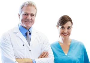Professional Dental Team Portrait PNG