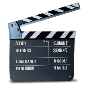 Professional Film Slate Image Png Rwh PNG image