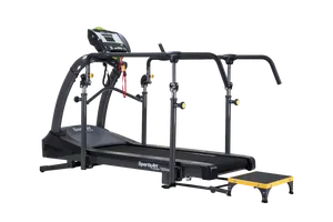 Professional Gym Treadmillwith Step Platform PNG