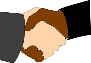 Professional Handshake Illustration PNG image