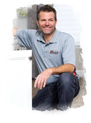 Professional Handyman Posing PNG image