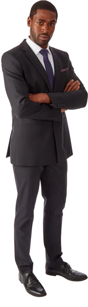 Professional Man In Black Suit PNG image