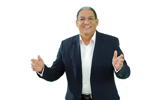 Professional Man Welcoming Gesture