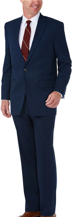 Professional Manin Navy Suit PNG image