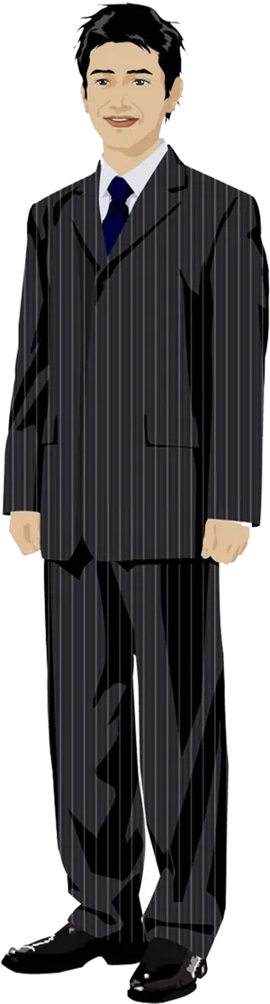 Professional Manin Suit Standing PNG image