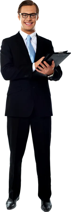 Professional Manwith Clipboard PNG image