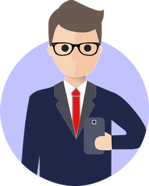 Professional Manwith Phone