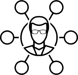 Professional Network Icon PNG