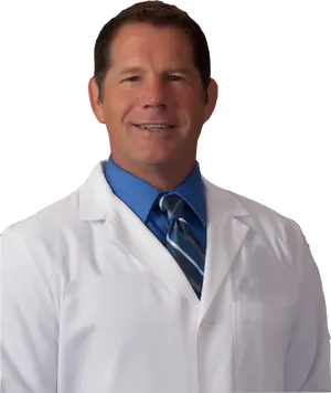 Professional Physician Portrait PNG image