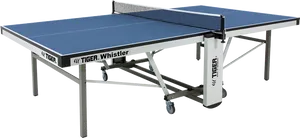 Professional Ping Pong Table T I G E R Whistler PNG image