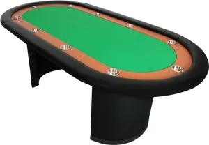 Professional Poker Table Top View PNG image