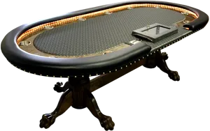 Professional Poker Tablewith Lights