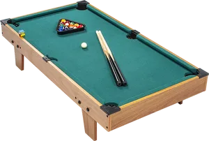 Professional Pool Table Setup PNG image