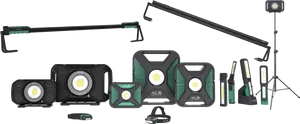 Professional Portable Lighting Equipment Set PNG image