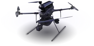 Professional Quadcopter Drone Isolated