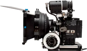 Professional R E D Cinema Camera Setup PNG image