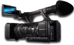 Professional Sony Camcorder PNG image