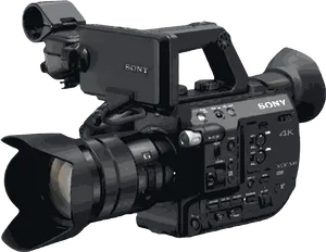 Professional Sony4 K Video Camera PNG