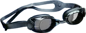 Professional Swimming Goggles Water Droplets PNG image