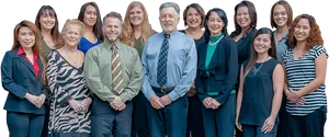 Professional Team Group Photo PNG image