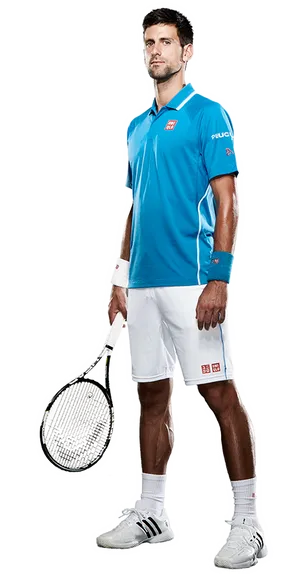 Professional Tennis Player Pose PNG image